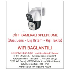 ÇİFT KAMERALI WİFİ SPEEDDOME KAMERA