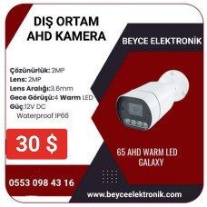 65 AHD WARM LED GALAXY DIŞ ORTAM KAMERA 